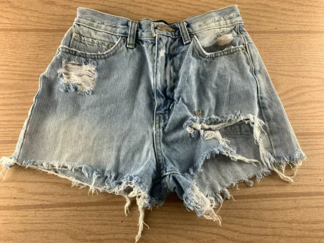 Urban Outfitters BDG girlfriend High Rise Denim Shorts Women's Sz 25 Light Wash