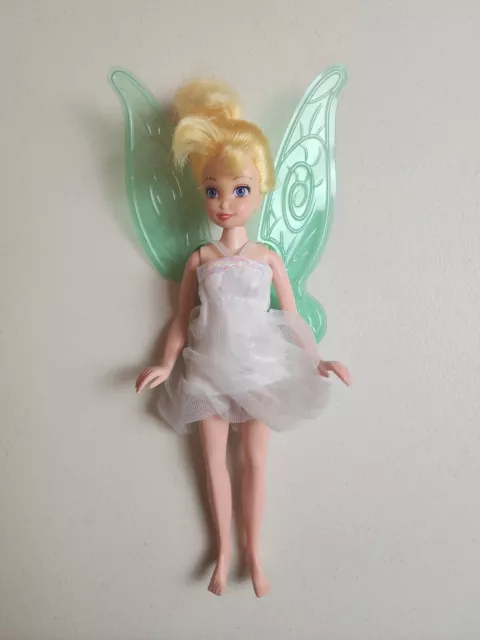 Disney Store Fairy Tinker Bell Doll 10" Flutter Wings Fairies Playmates
