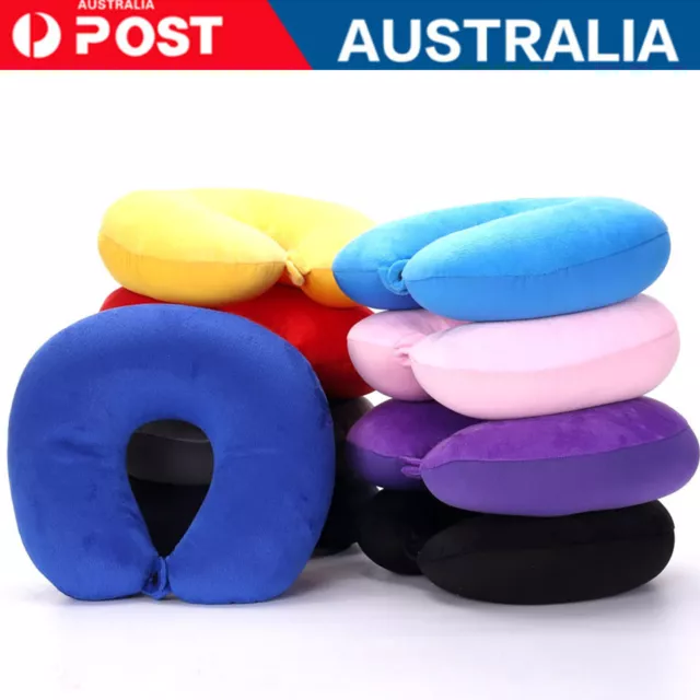 U Shaped Travel Pillow Particles Microbeads Neck Car Plane Pillows Soft Cushion