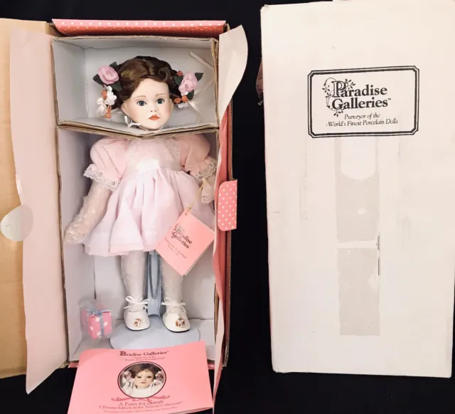 Paradise Galleries Treasury Collection Porcelain Doll: A Party for SARAH  NEW