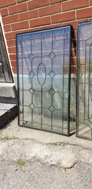 Tempered Leaded double Glass ⅝" inserts & single pane Glass, 441$ & under for lg