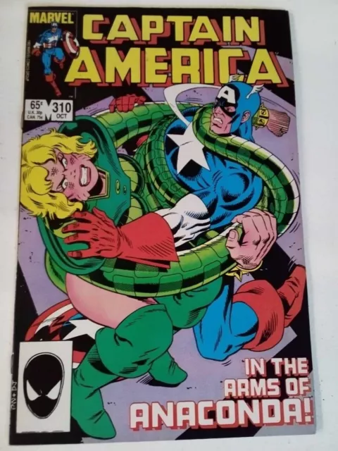Captain America #310 - 1st Appearance Of Serpent Society 1985 Marvel Comics Key