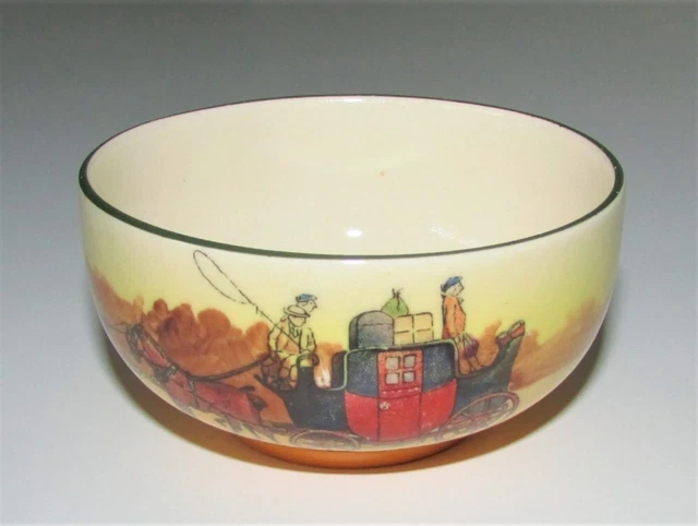 Vintage Royal Doulton Small Size Sugar Or Salt Bowl Coaching Days Series Ware