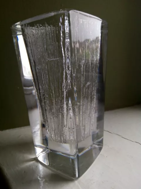 Beautiful Daum France Glass Ice Vase 2