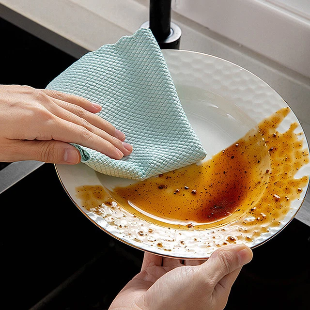 10X NanoScale Cleaning Cloths Streak-Free Miracle Kitchen Rag Reusable Dishcloth 3