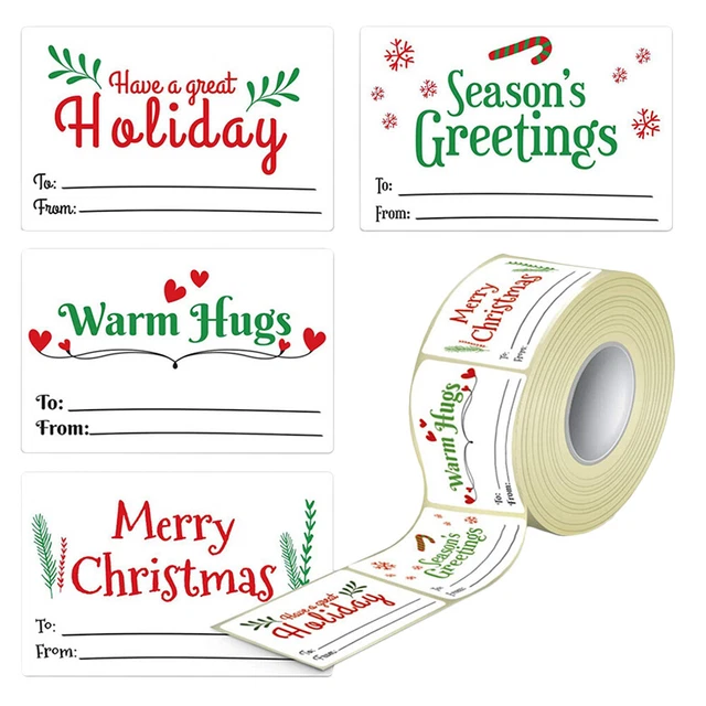Colgador de regalo autoadhesivo de papel placas de identificación rectángulo