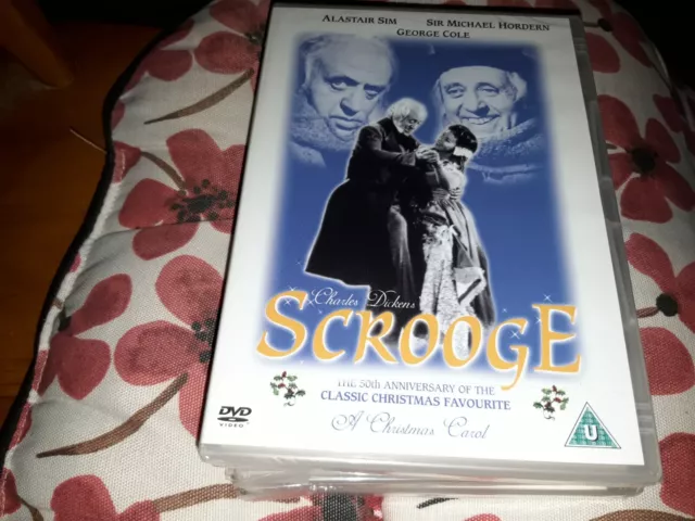 scrooge     black and white Alastair sim       Christmas DVD    new sealed