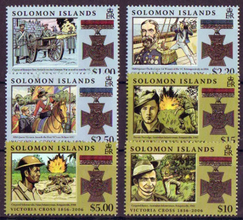 Solomon Islands 2006 Victoria Cross Set  Unmounted Mint