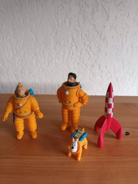 Tintin - Set de 6 Figurines PVC sans license : Tintin, Milou, Haddock,  Tournesol et les Dupondt