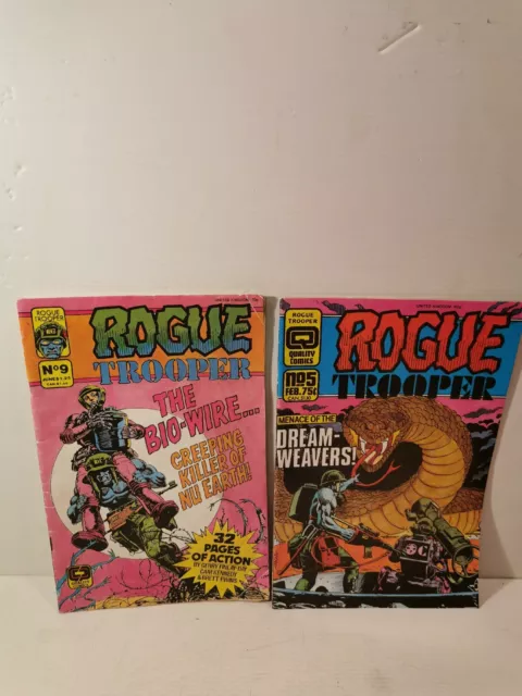 Rogue Trooper #5 & #9 Quality Comics