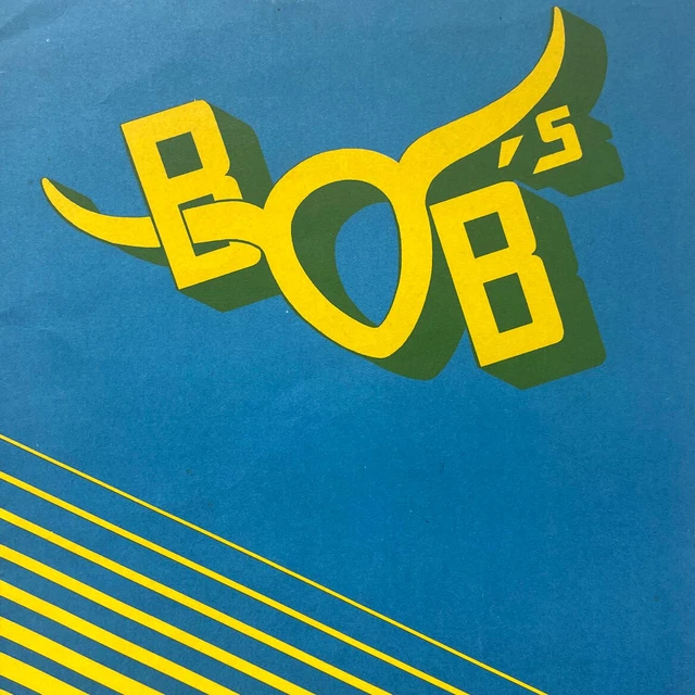 1940S BOB'S Restaurant Menu Geary Mason San Francisco