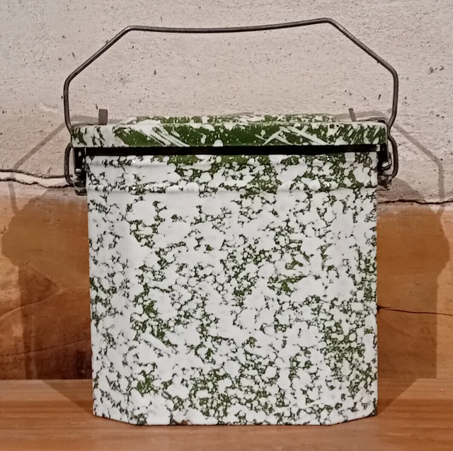 Service De Camping Cinsa 27 Pièces - Porcelaine Verte Mouchetée - Vaisselle Complète Pour BBQ Et Plein Air