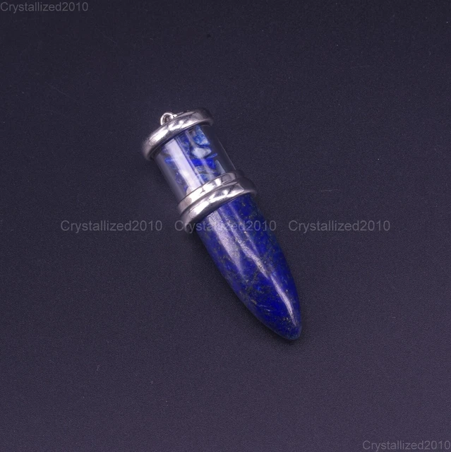 Natural Gemstone Chip Bead Hexagonal Pointed Reiki Chakra Healing Pendant Beads