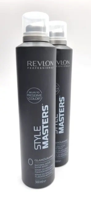 2 x Revlon Professional Style Masters Glamourama Shine Glanz Spray 300ml G117