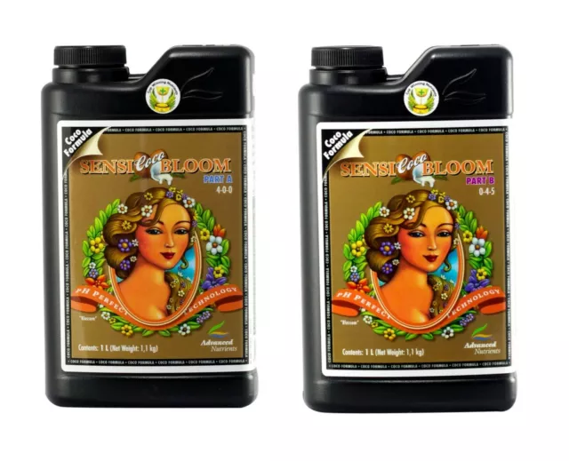 Advanced Nutrients Sensi Coco Bloom 1 Litre 4L 1L A+B pH Perfect Hydroponics