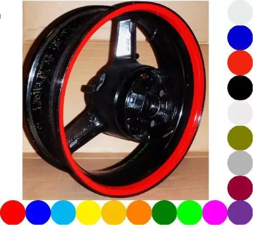 CUSTOM RIM WRAP STRIPES WHEEL DECALS TAPE STICKERS Kawasaki ZX6R ZX7R ZX9R ZX10R