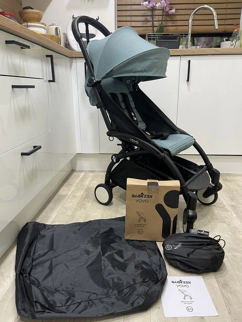 Babyzen Yoyo2 - Aqua - Lightweight Stroller / Cabin Approved - Raincover - Bag