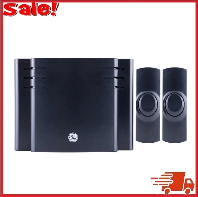 DOORBELL KIT DOORBELL Chime Wireless Battery Operated 1 Receiver 2 Push