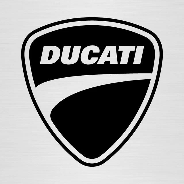 Ducati 3D Gold Badge Sticker Graphic Decal Logo Emblem Autocollant Aufkleber Abzeichen Embl&egrave;me