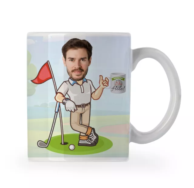 Par Tea Golf Golfer Personalised Mug Custom Printed Funny Cup Gift Dad Granddad