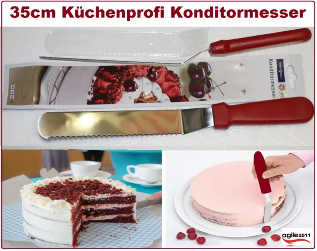 35cm Confisseriepalette Konditormesser Konditorpalette Konditorsäge Kuchen