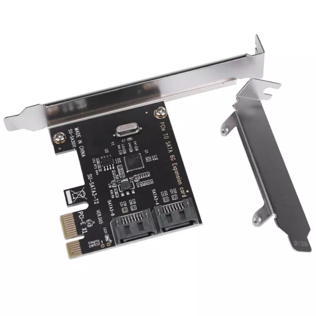 PCIe PCI to SATA3.0 2-Port SATA III 6G Expansion Controller Card Adapter E3J5