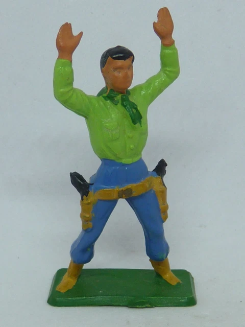 Figurine Ancienne Starlux En Plastique Far West Cowboy N°63 Bis - Occasion Bon état
