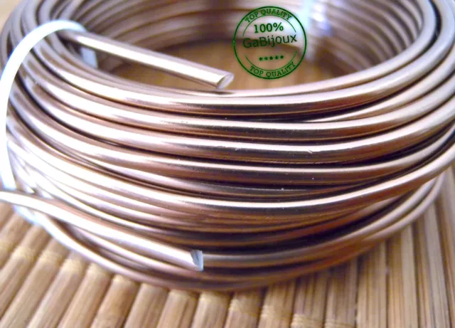 Filo Alluminio Modellabile di 3mm color Bronzo Bronzato Wire Fai da te 2mt.