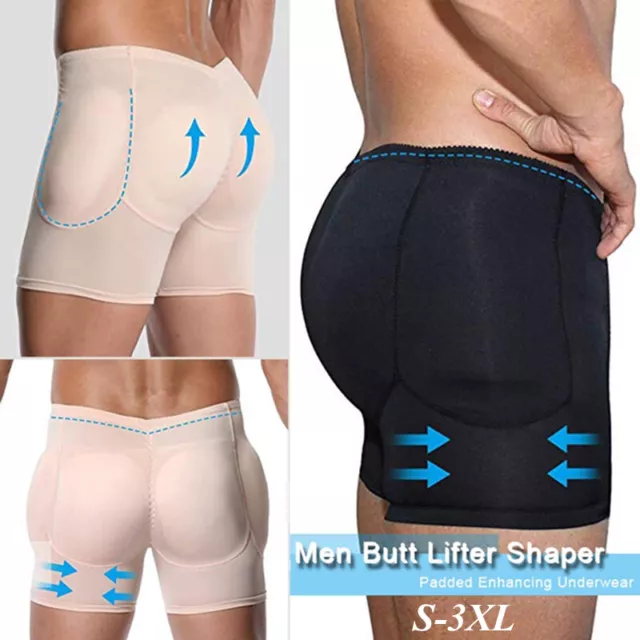 MEN'S BUTT LIFTER Seamless Boxer Underwear Booty Booster for Men Butt  Enhancer $26.59 - PicClick