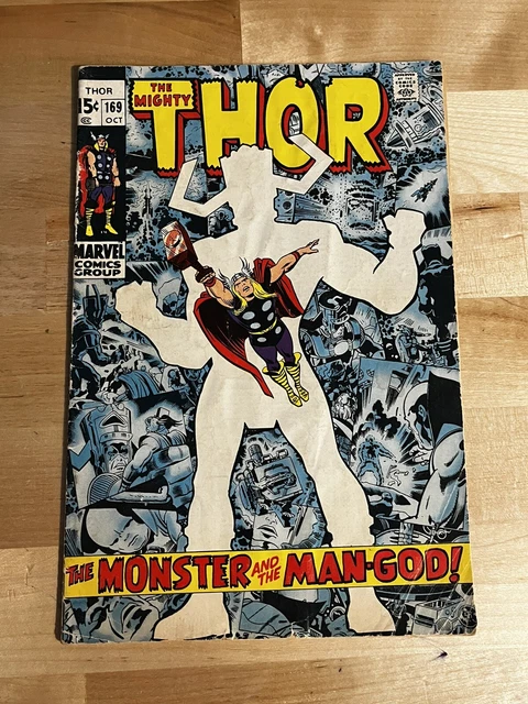 Thor #169 - The Mighty Marvel Comics 1969 Origin Of Galactus 1st Mention Knull