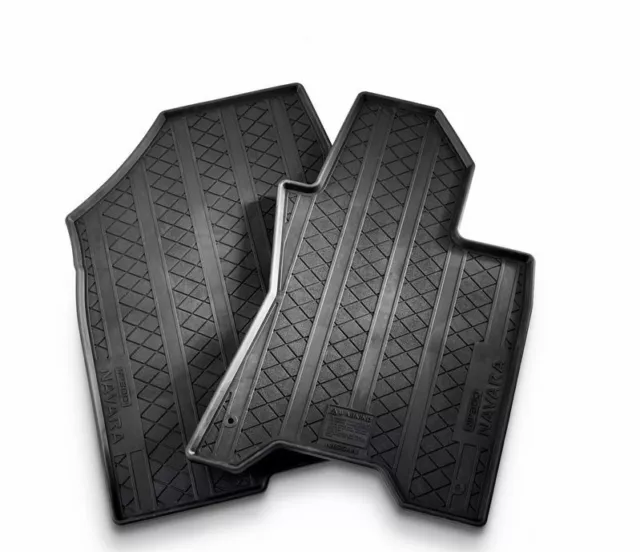 Genuine Nissan Navara NP300 All Weather Rubber Floor Mats Front Set of 2 Manual