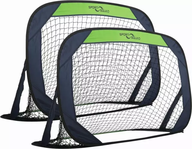 New Sport Squad Portable Soccer Goal Net Set of Two