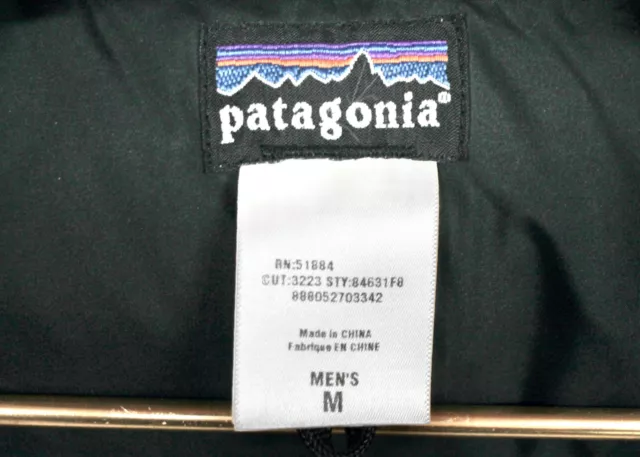 PATAGONIA Men's Goose Down Puffer Vest Size Medium Navy Blue 84631F8 3