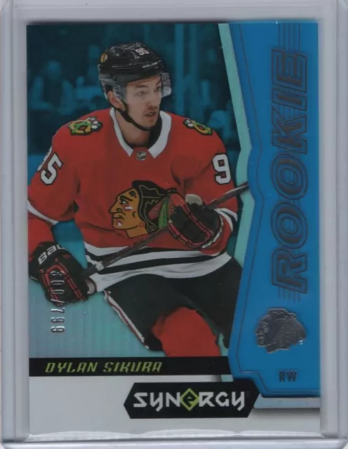 2018-19 UD Synergy Rookie Tier 1 Blue Parallel #69 Dylan Sikura RC 300/799