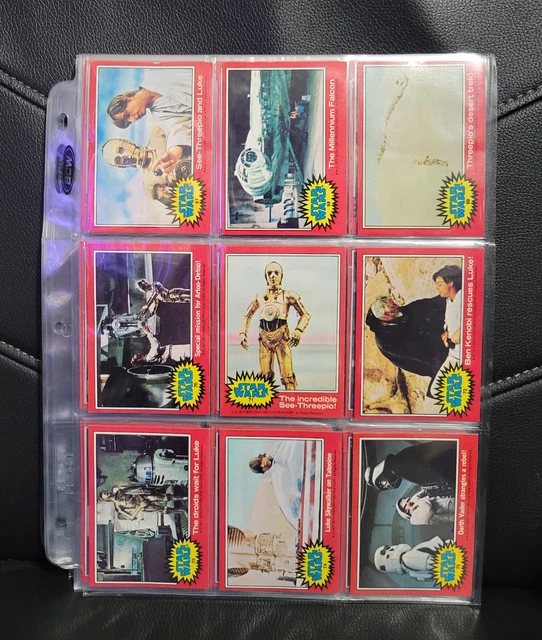 Topps Star Wars series 2 complete trading card set 66 cards and 11 stickers 1977