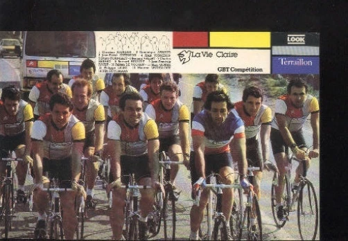 TEAM LA VIE CLAIRE 80s Cyclisme Cycling ciclismo ciclista BERNARD
