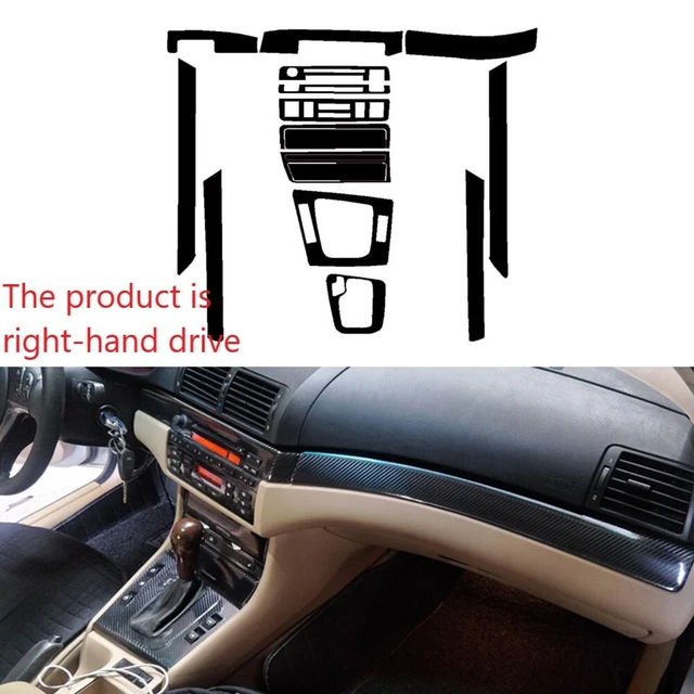 5D Carbonio Lucido Fiber-Trim Adesivi for 3 Serie E46 98-05 Destro Unità