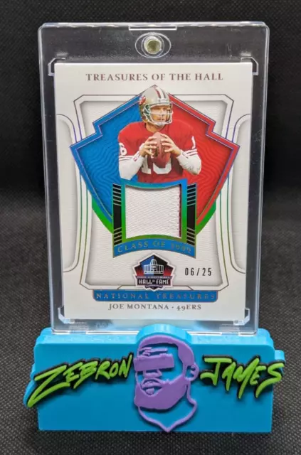 2021 National Treasures Joe Montana Treasures of the Hall Patch Silver #'d /25