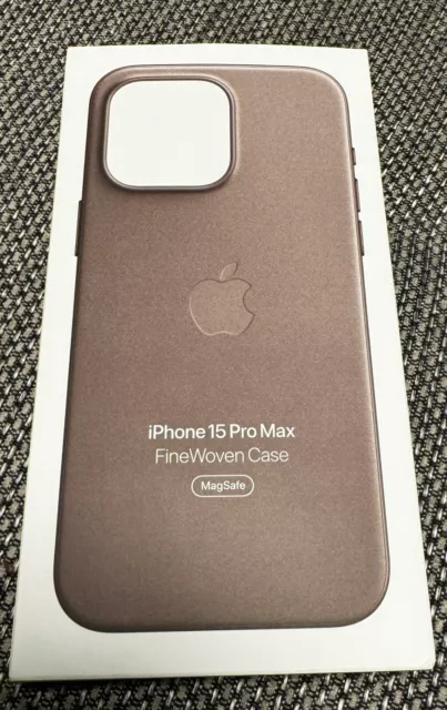 APPLE Feingewebe Hülle Case mit MagSafe iPhone 15 Pro Max Taupe