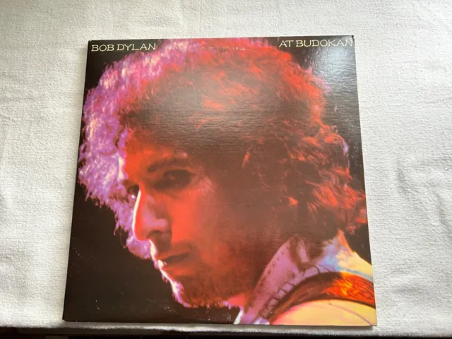 Bob Dylan At Budokan Columbia 2Lp 1979 Santa Maria Pressing Poster Ex/Vg+