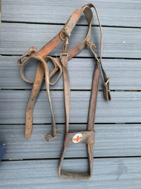 Rare Harnais Vintage En Corde Et Trait Pour Cheval - Antique Rodéo 10570