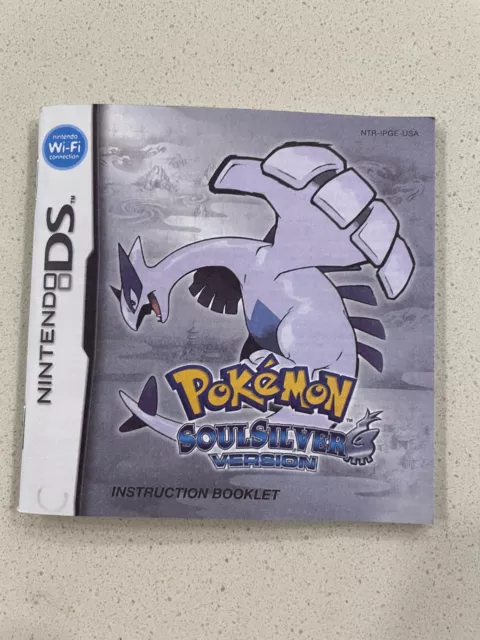 Pokemon Soulsilver - Nintendo Ds - Instruction Manual Only