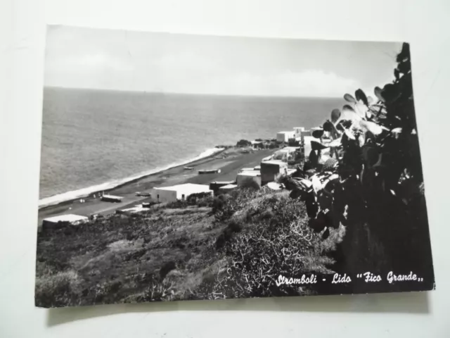 Cartolina Viaggiata "STROMBOLI  Lido Fico Grande"  1964