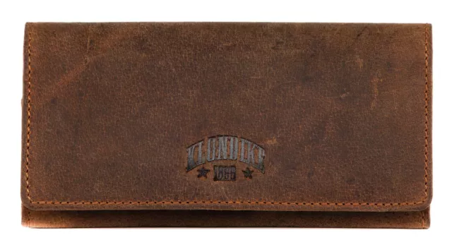 KLONDIKE 1896 Nugget Grace Ladies wallet with flap Geldbörse Dark Brown