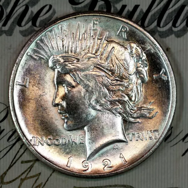 * 1921-P * Superb+ Gem Bu Ms Peace Silver Dollar * From Original Collection