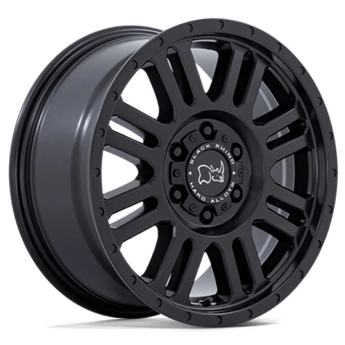 (1) 16x8 Black Rhino Yellowstone Black | 5x130 | +45 Wheel Rim