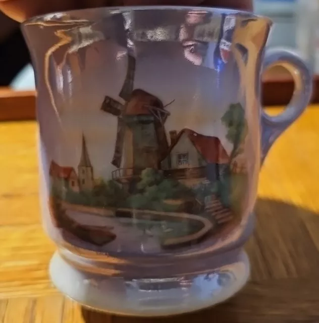 Vintage Windmill Shaving Mug Made In Germany