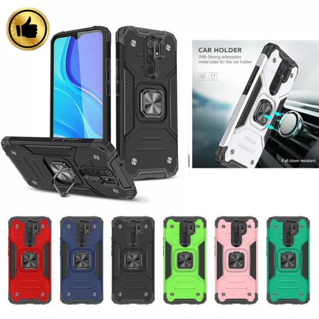 Pour Xiaomi Redmi 10C 9A Note11 10 9 Pro Housse Coque Étui avec Support de bague