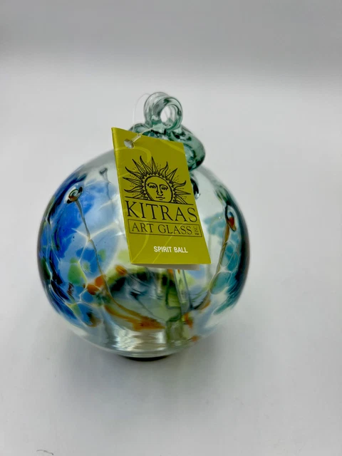 Kitras Art Glass Ball Tree of Enchantment Happiness Ornament Hand Blown Canada