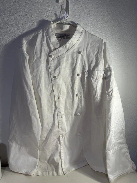 Chef Works Coat size 42 White Egyptian 100% Cotton